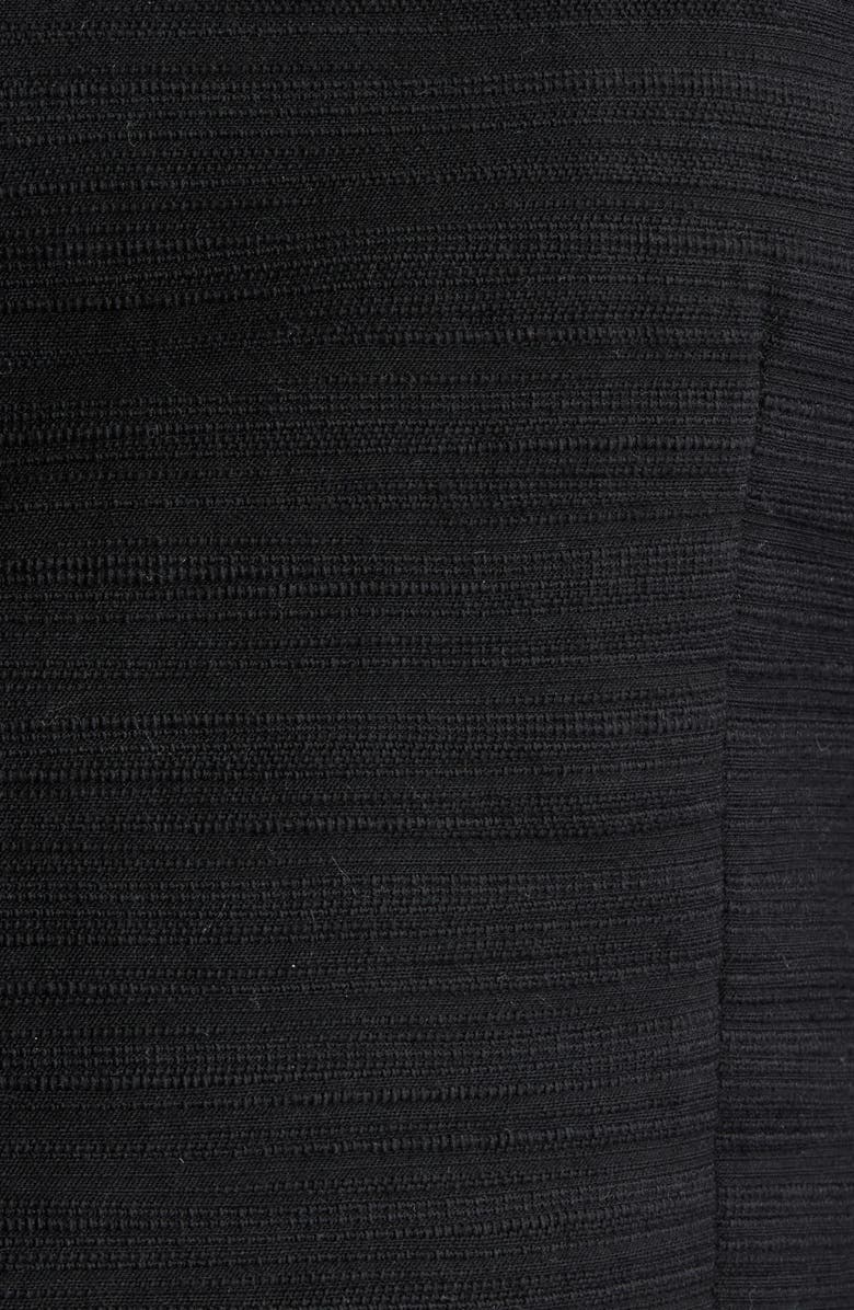 Nordstrom Collarless Textured Jacket, Alternate, color, Black