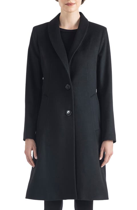 Shawl Collar Wool Coat