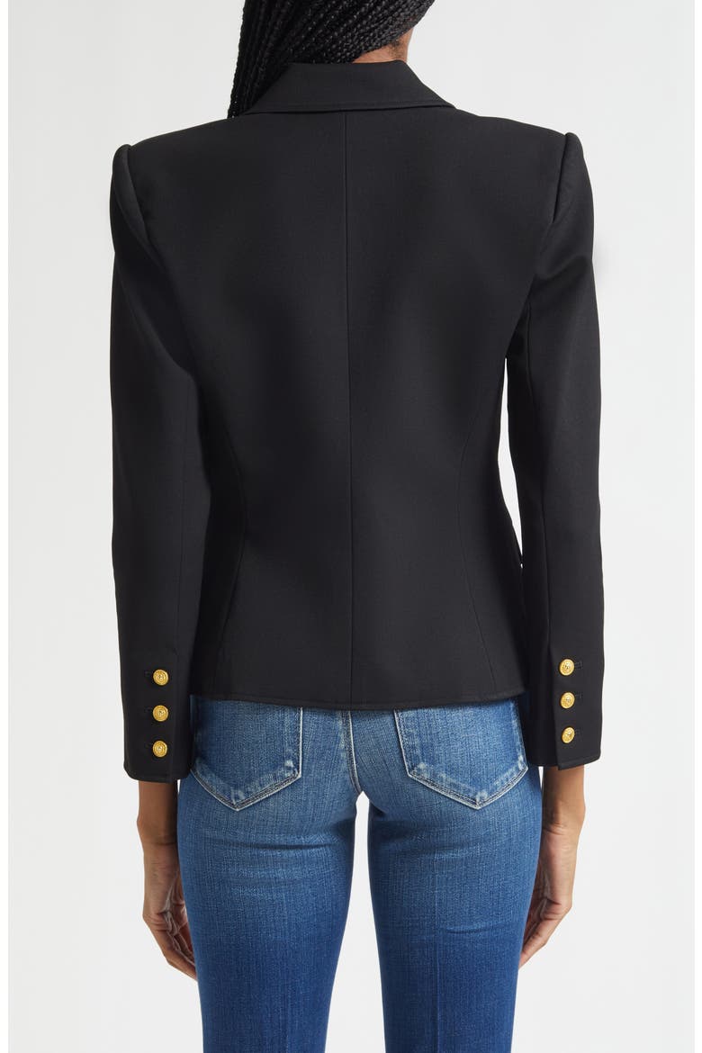 Wylla Structured Blazer, Alternate, color, BLACK