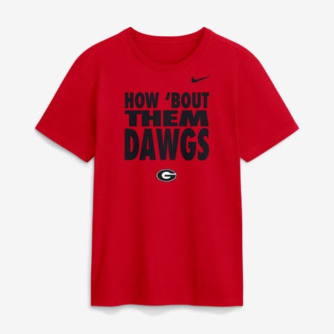 Men's Nike Red Georgia Bulldogs 2026 Sideline Dri-FIT Slogan T-Shirt