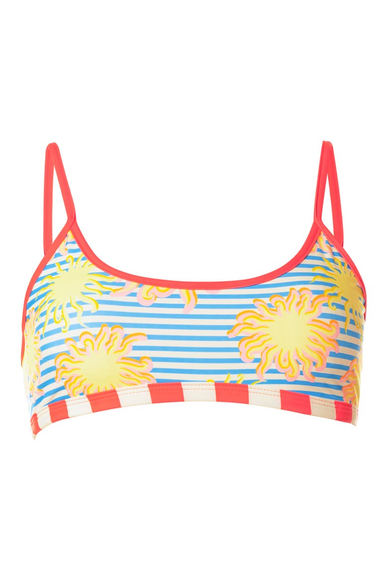 Awake in Light Lane Reversible Bikini Top, Alternate, color, OPEN BLUE