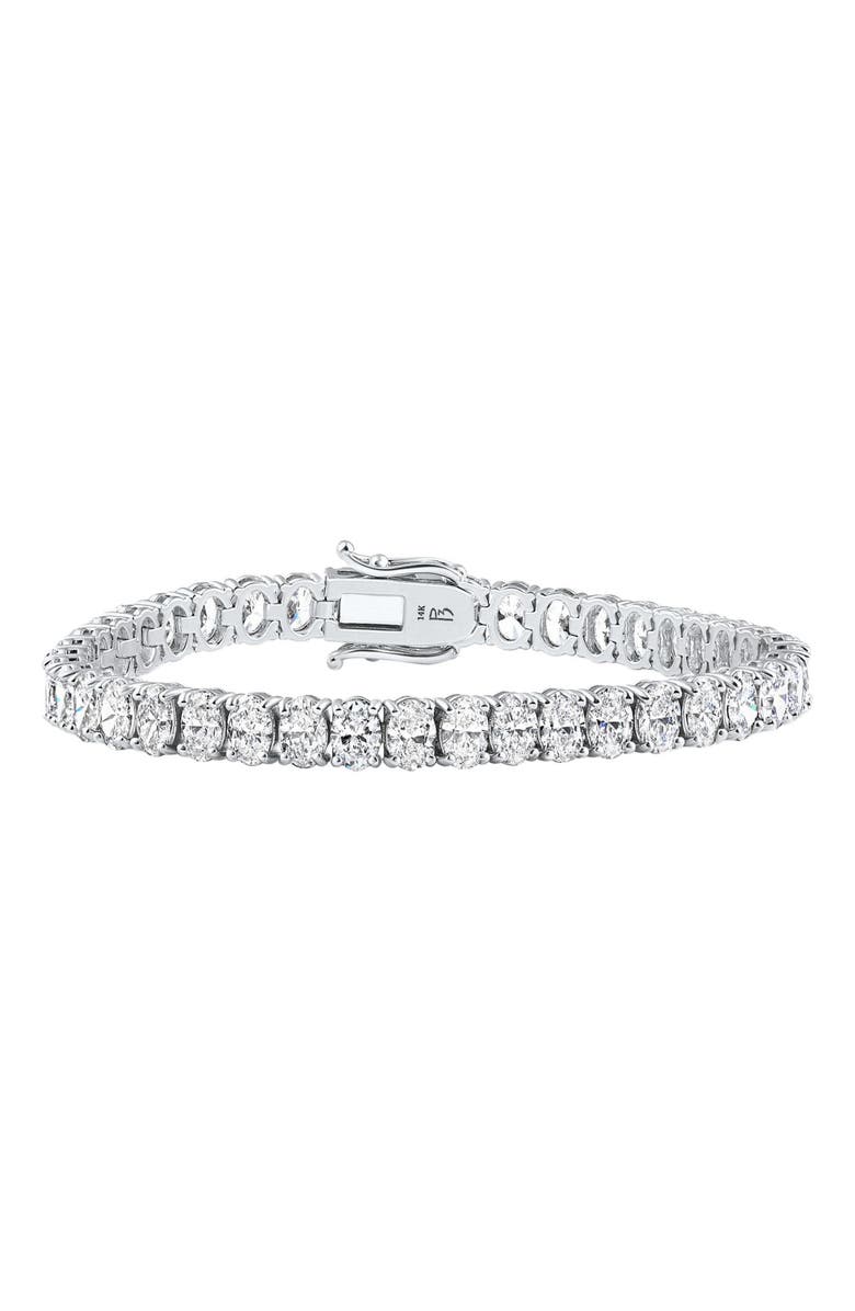 Bliss Diamond 16Ct TW Oval Diamond Tennis Bracelet 14k Gold 7" Lab Grown, Alternate, color,