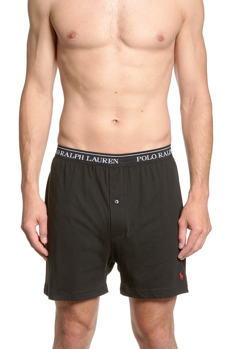 3-Pack Cotton Boxers, Alternate, color, POLO BLACK