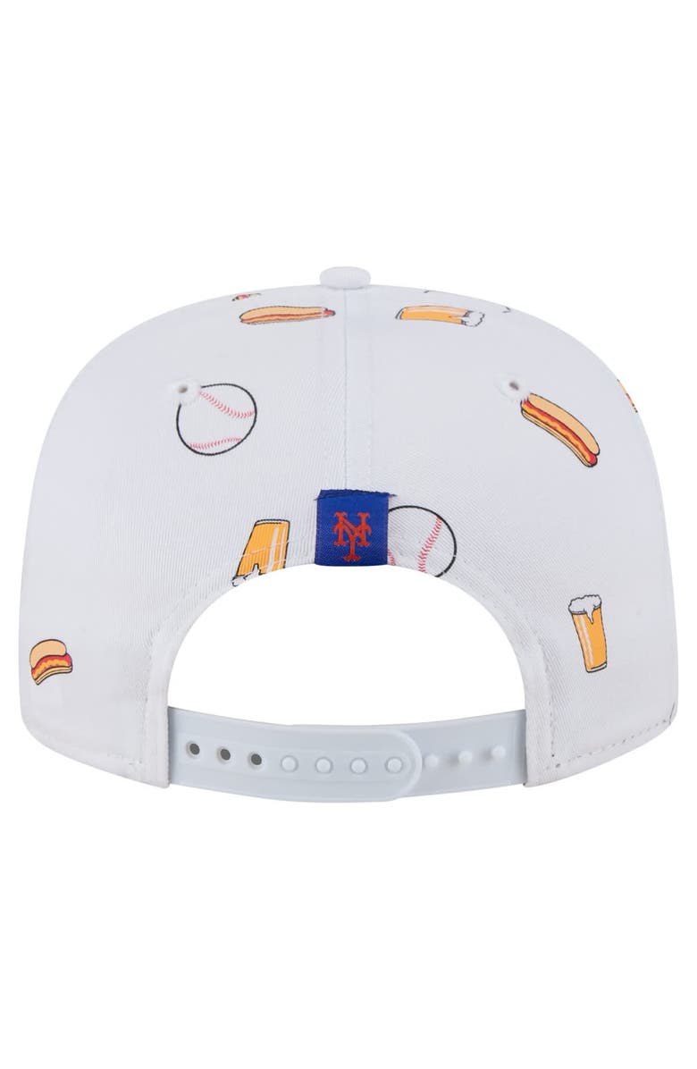 New Era Men's New Era White New York Mets Team Cheer Rope 19TWENTY Adjustable Hat, Alternate, color, White