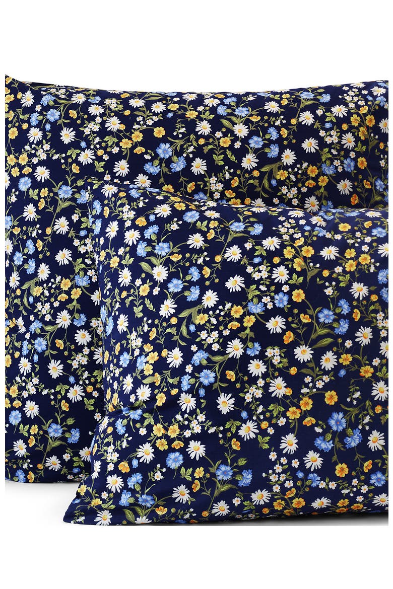 Pureloft Pillow Sham, Main, color, Deep Sea Poppy Floral