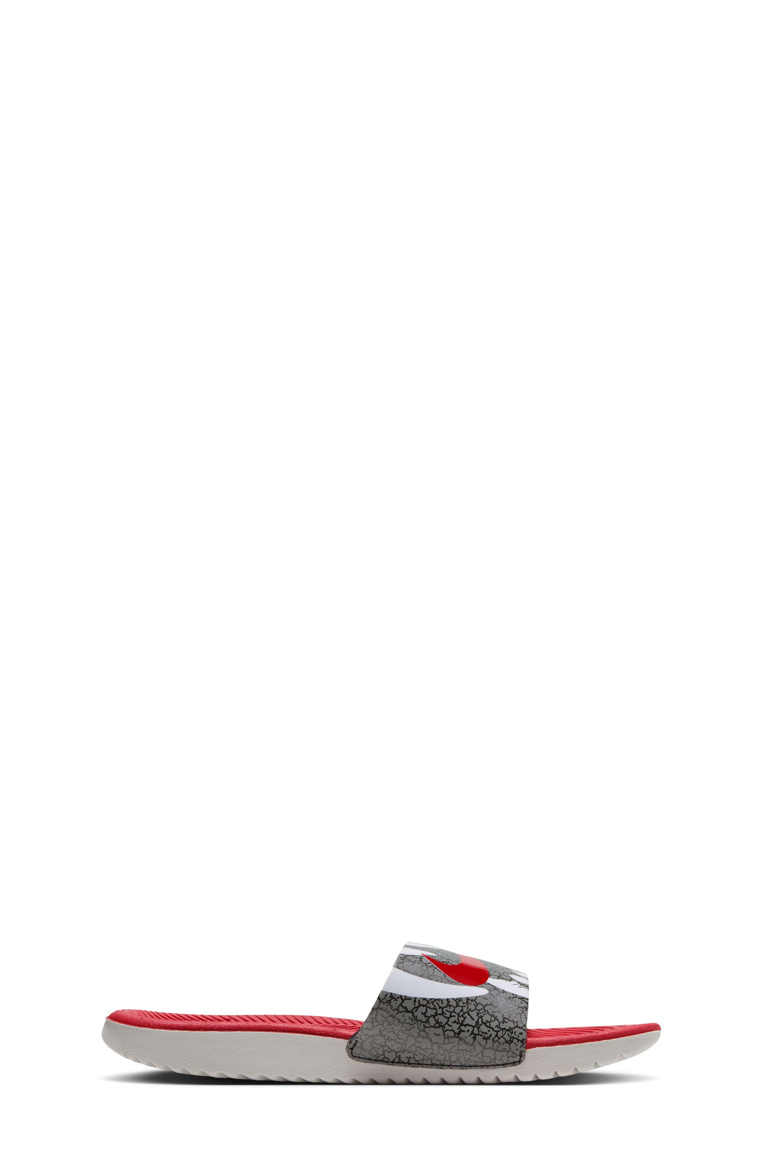 Kids' Kawa SE Slide Sandal, Main, color, BLACK/ RED/ PHOTON DUST/ WHITE