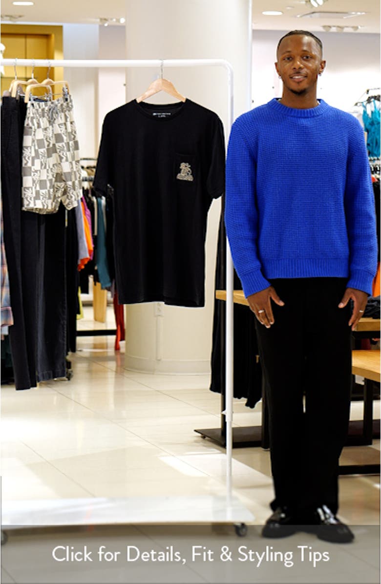 Cave Embroidered Pocket T-Shirt, sales video thumbnail