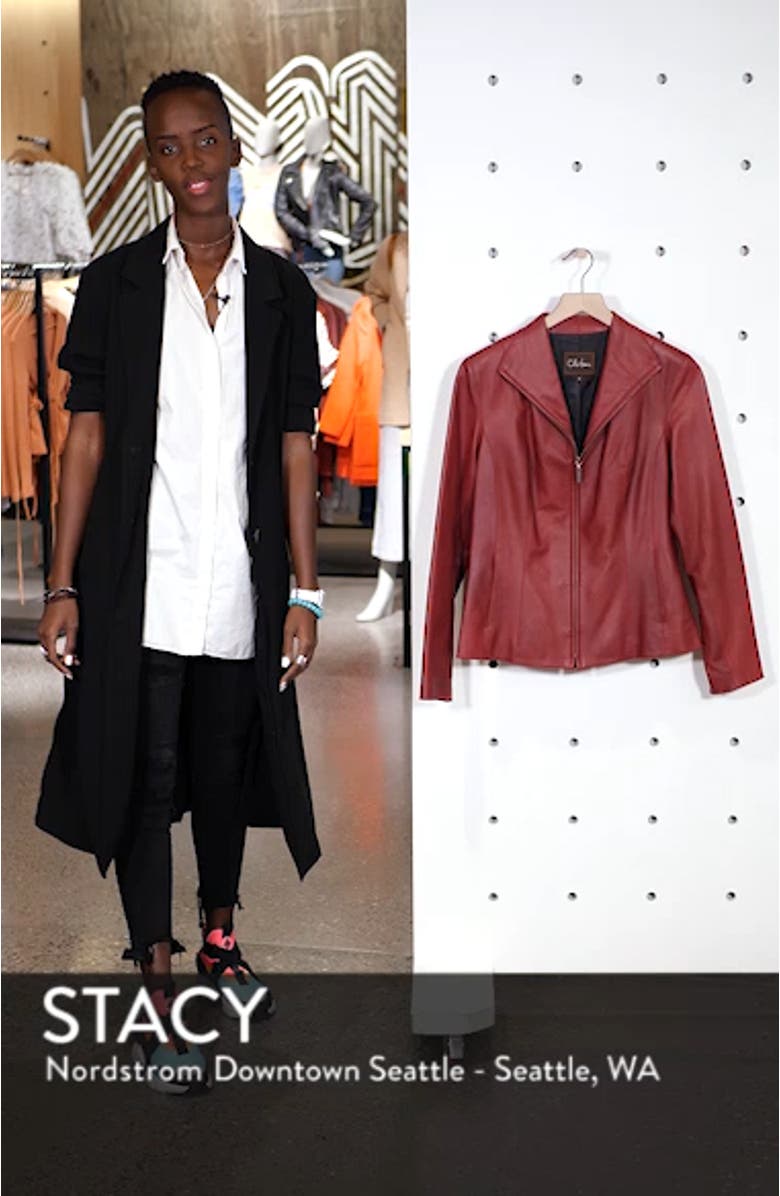 Lambskin Leather Scuba Jacket, sales video thumbnail