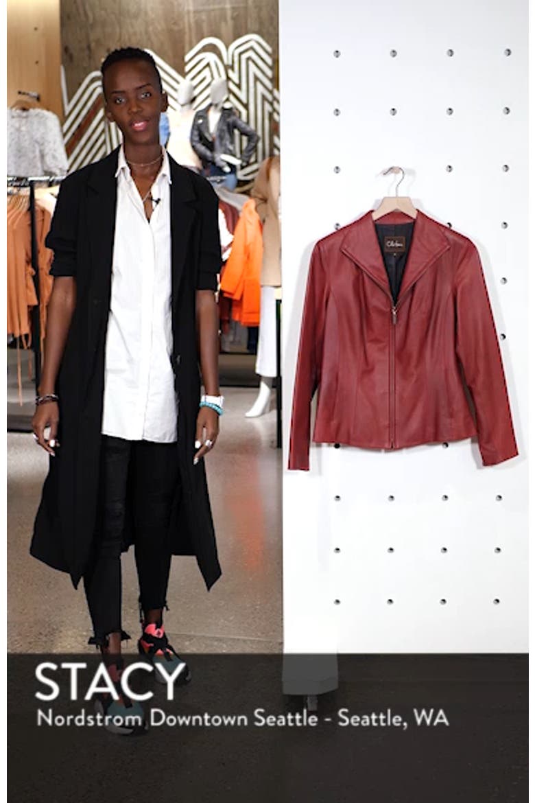 Lambskin Leather Scuba Jacket video