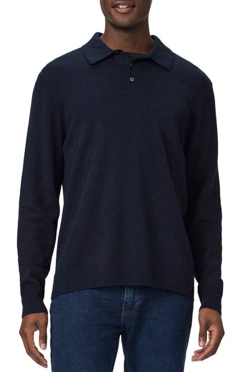 Finsbury Merino Wool Blend Polo Sweater