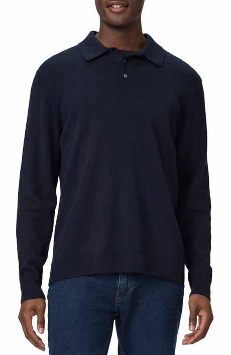 PAIGE Finsbury Merino Wool Blend Polo Sweater