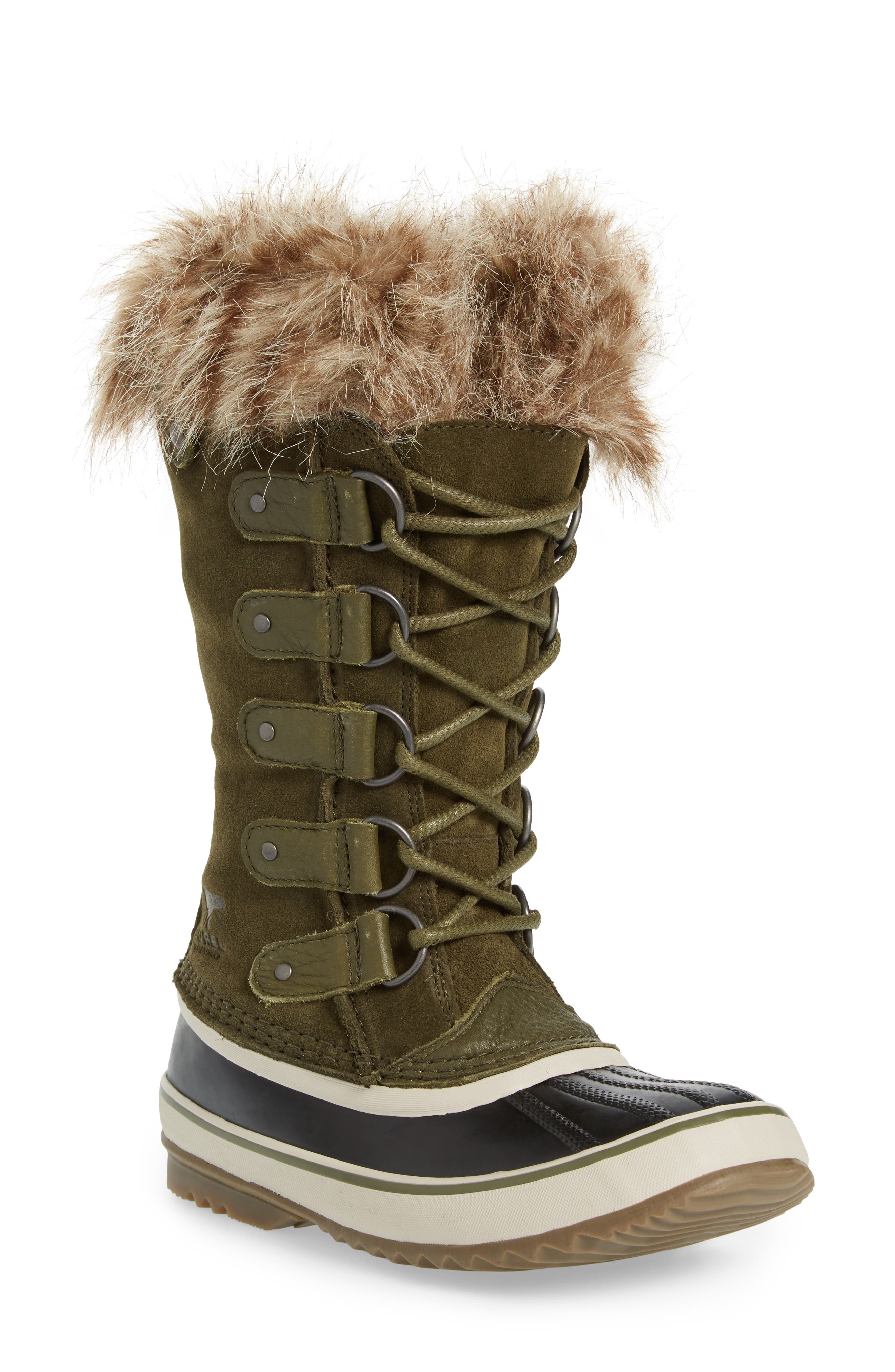 'Joan of Arctic' Waterproof Snow Boot, Main, color, NORI/ DARK STONE