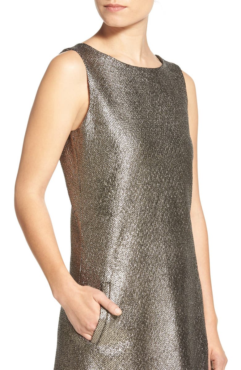 cupcakes and cashmere 'Mollie' Metallic Shift Dress, Alternate, color, 