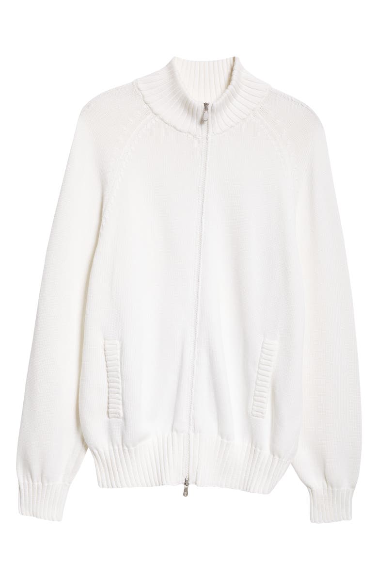 Brunello Cucinelli Cotton Zip Cardigan, Alternate, color, 