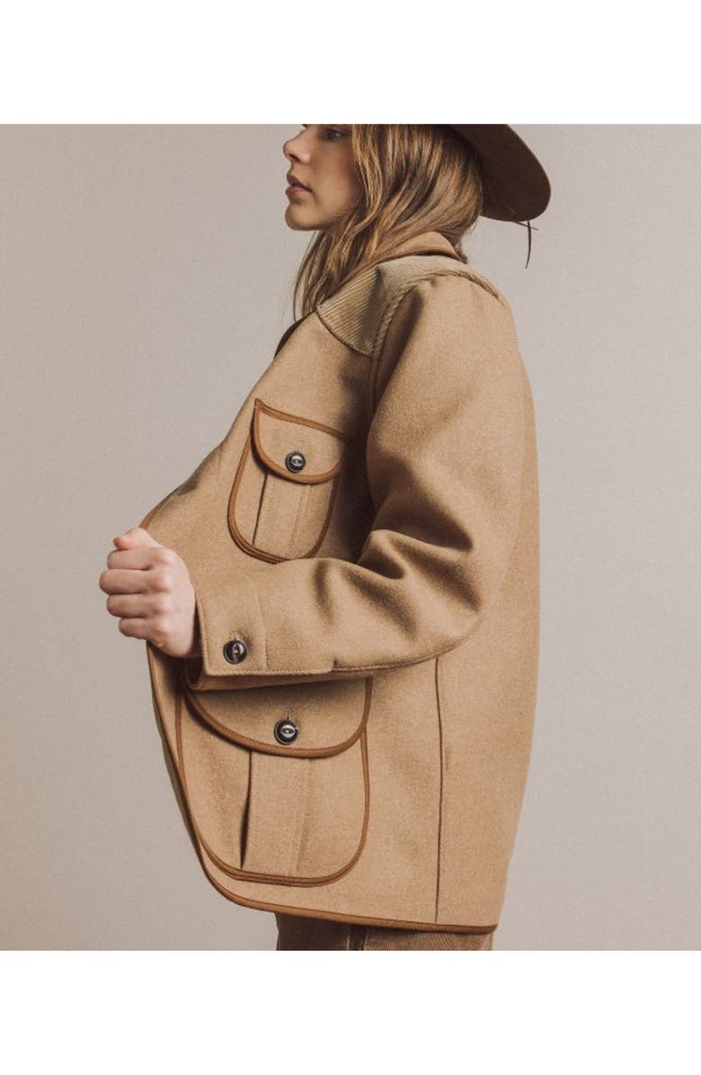 Fortela Hunting Wool Blend Jacket, Alternate, color, Camel