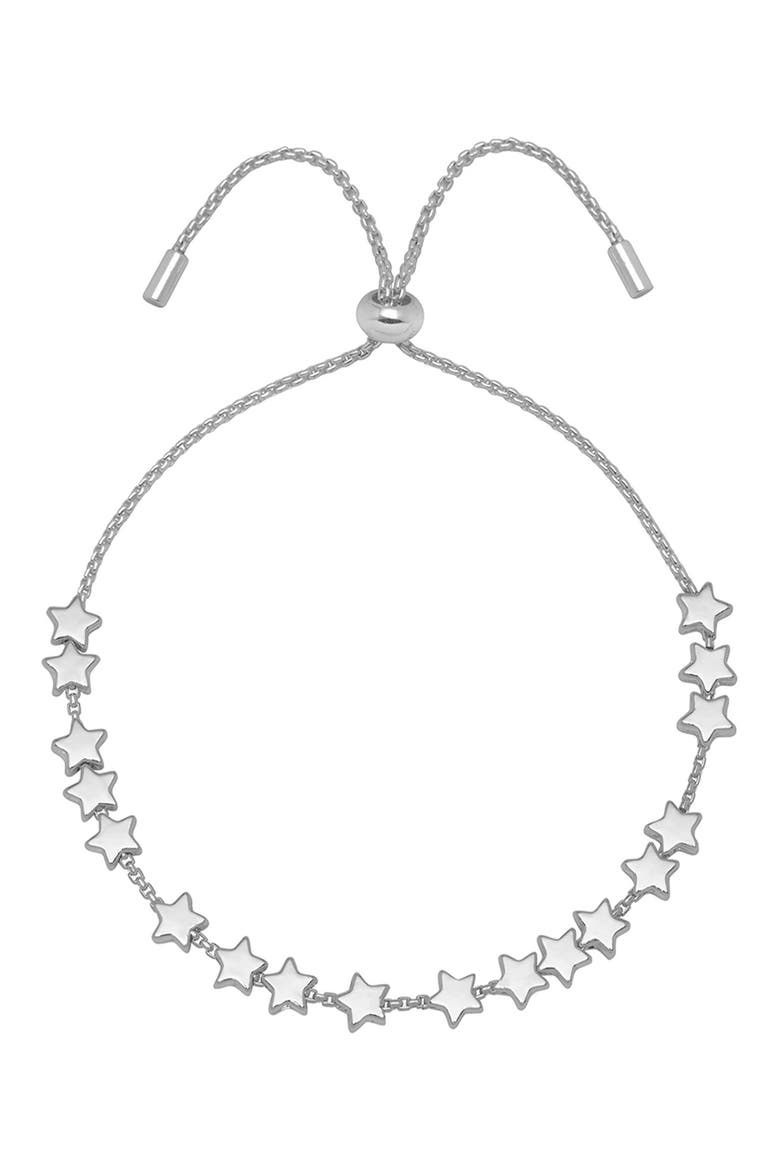 Stars So Bright Chain Slider Bracelet, Main, color, SILVER