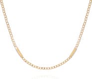 Vince Camuto Pavé Crystal Curb Chain Necklace