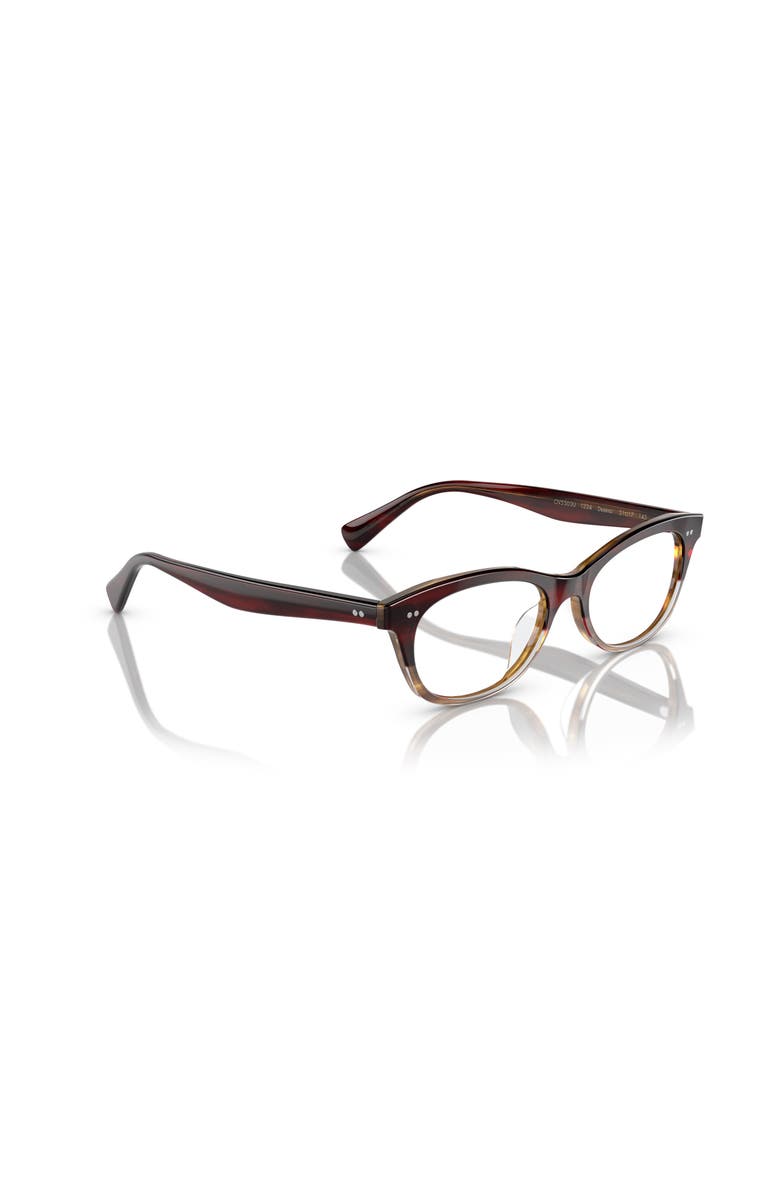 Oliver Peoples 51mm Square optical glasses, Alternate, color, Red