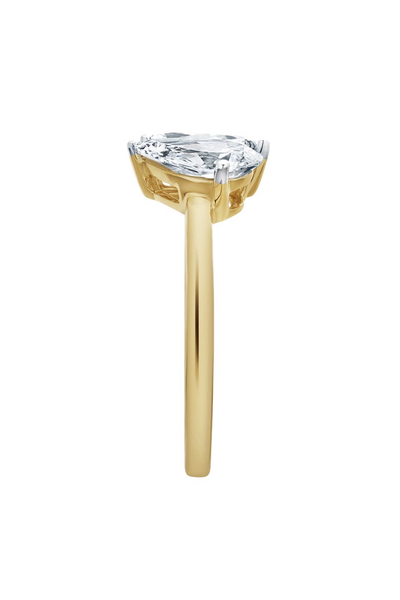Twin Flames 14K Gold Pear Cut Lab Grown Diamond Toi et Moi Ring - 2 ct, Alternate, color, 14K Yellow Gold