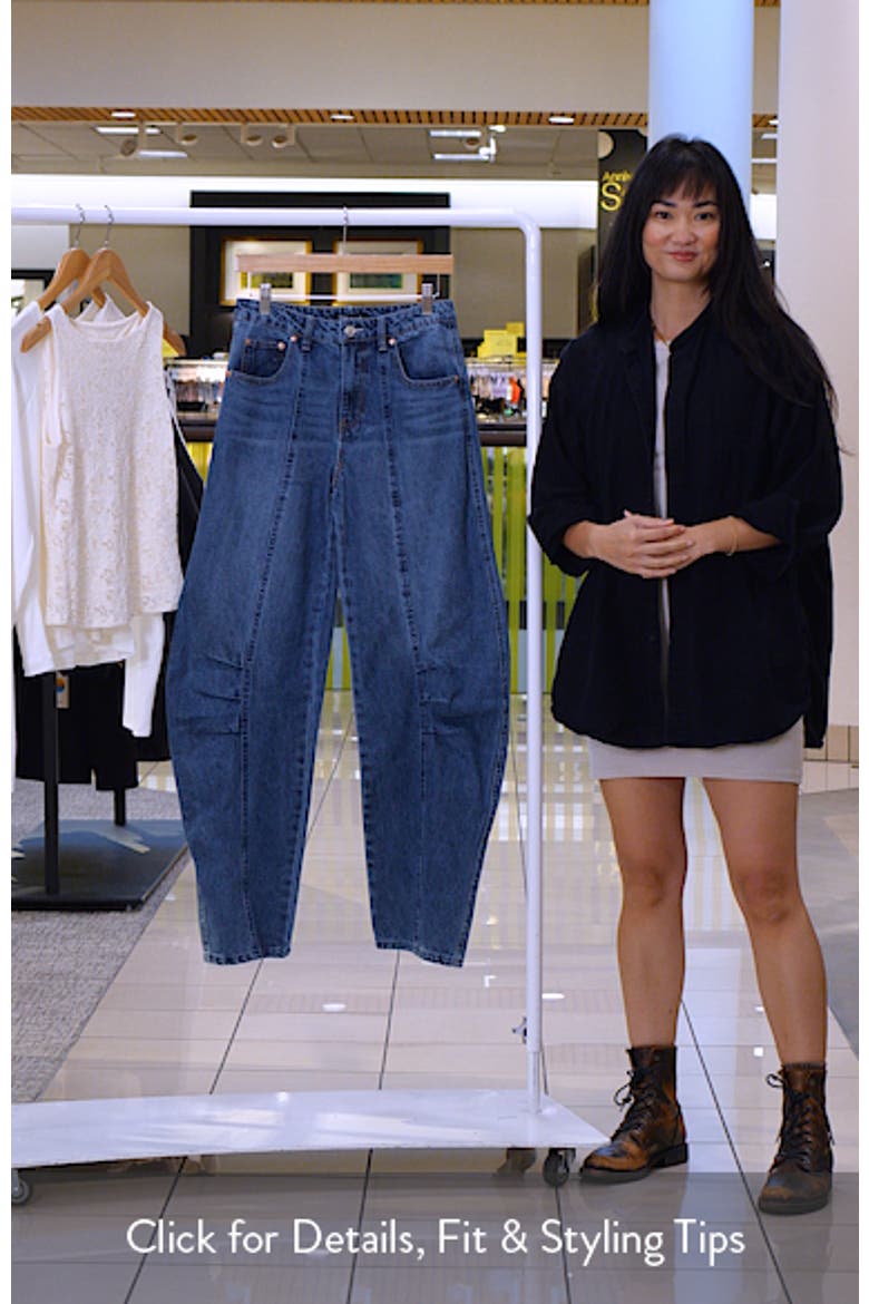 Austin Seamed High Waist Wide Leg Jeans video