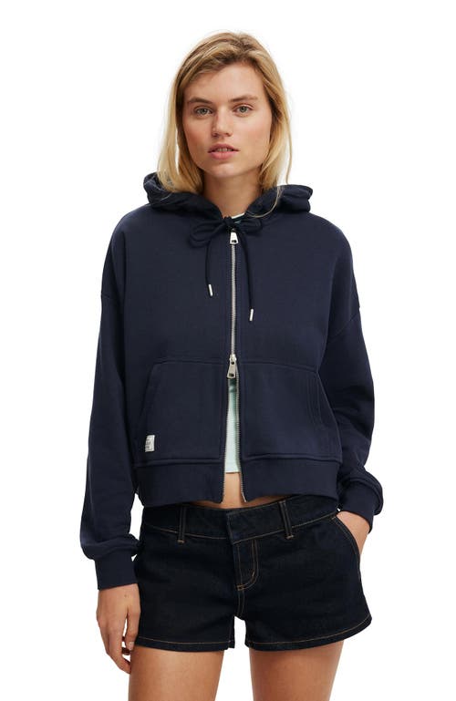 Shop Cotton On Classic Fleece Oversized Zip Through Hoodie