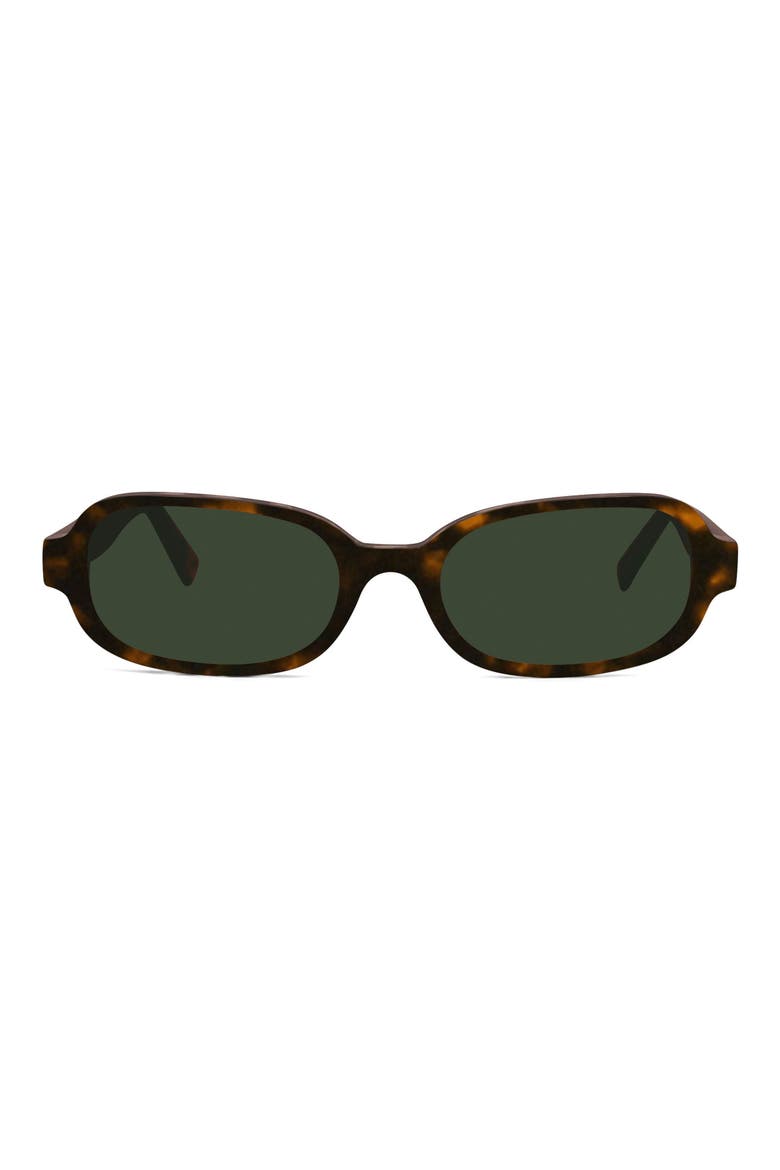 Chelsea 52mm Slim Rectangular Sunglasses, Main, color, TORTOISE