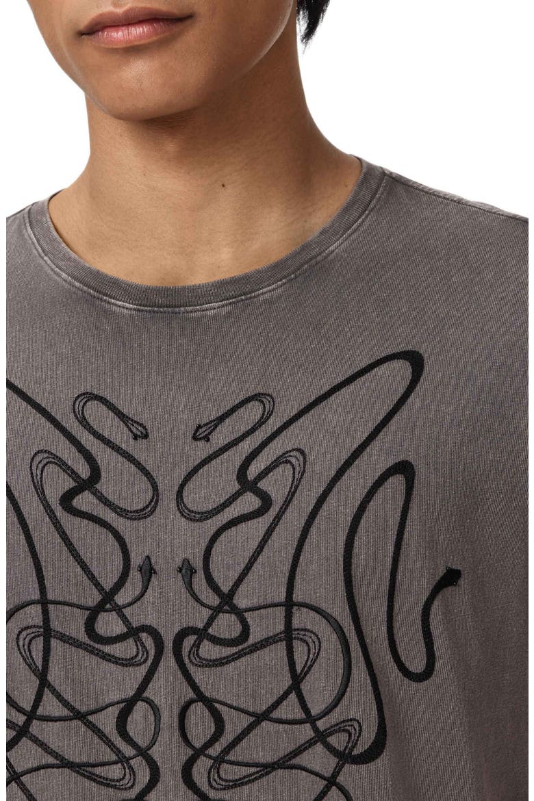 Onate Snake Organic Cotton Graphic T-Shirt, Alternate, color, COAL
