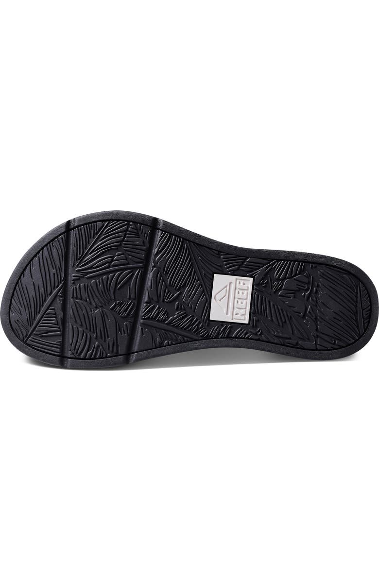 Reef Santa Ana Flip Flop, Alternate, color, Black/ White