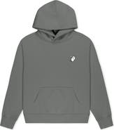 Dalix Heartly Ghost Relaxed Midweight Fleece Pullover Hoodie