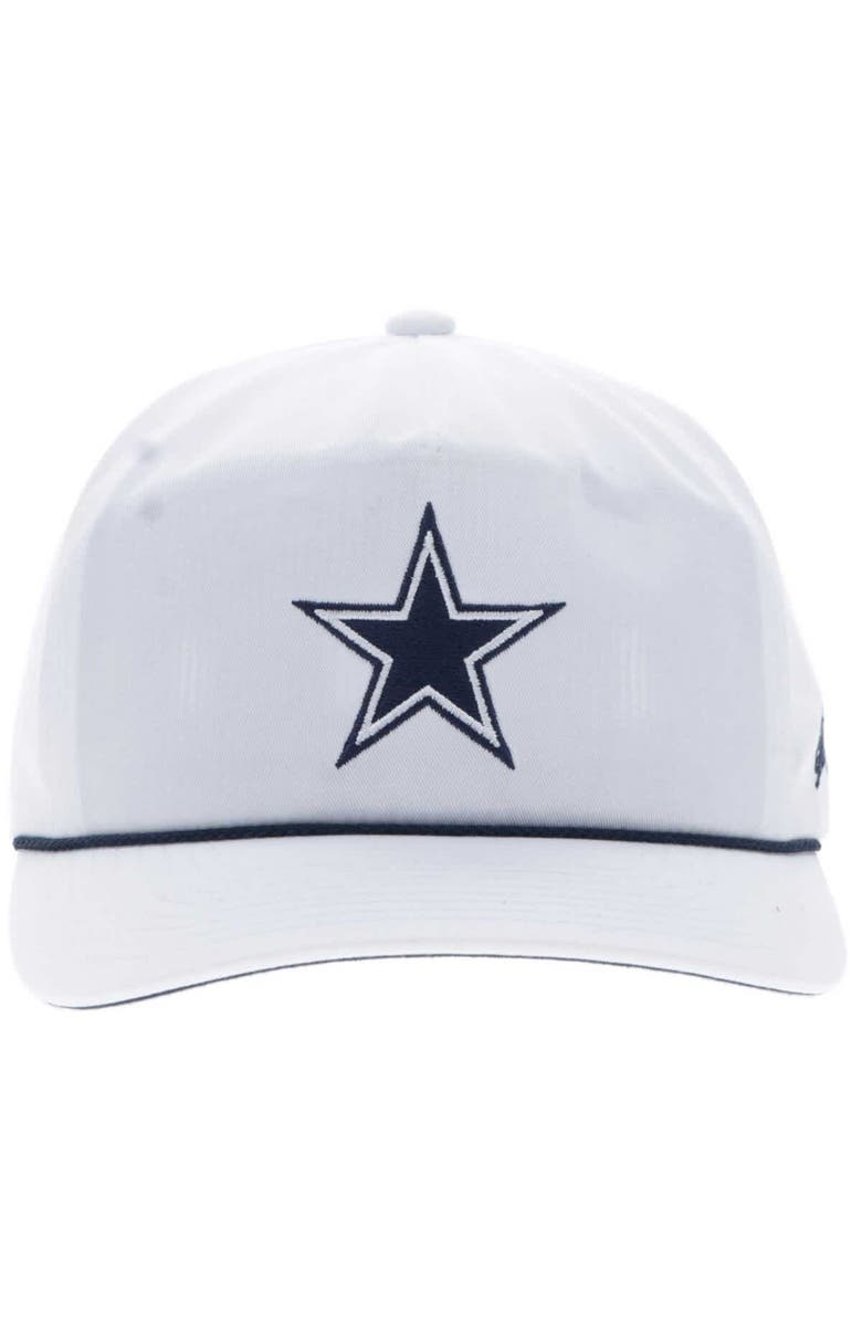 HOOEY Men's HOOey White Dallas Cowboys Star Logo Rope Adjustable Hat, Alternate, color, White