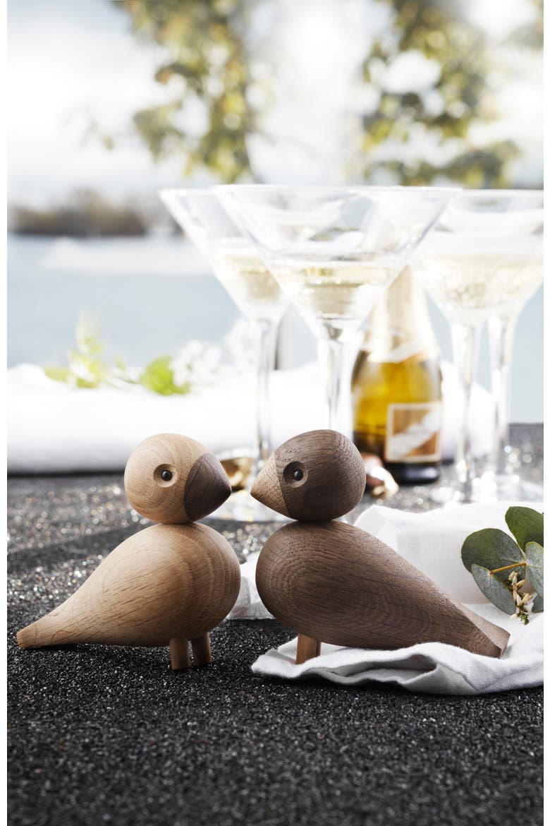 Kay Bojesen Lovebirds, Alternate, color, Oak/Smoked Oak
