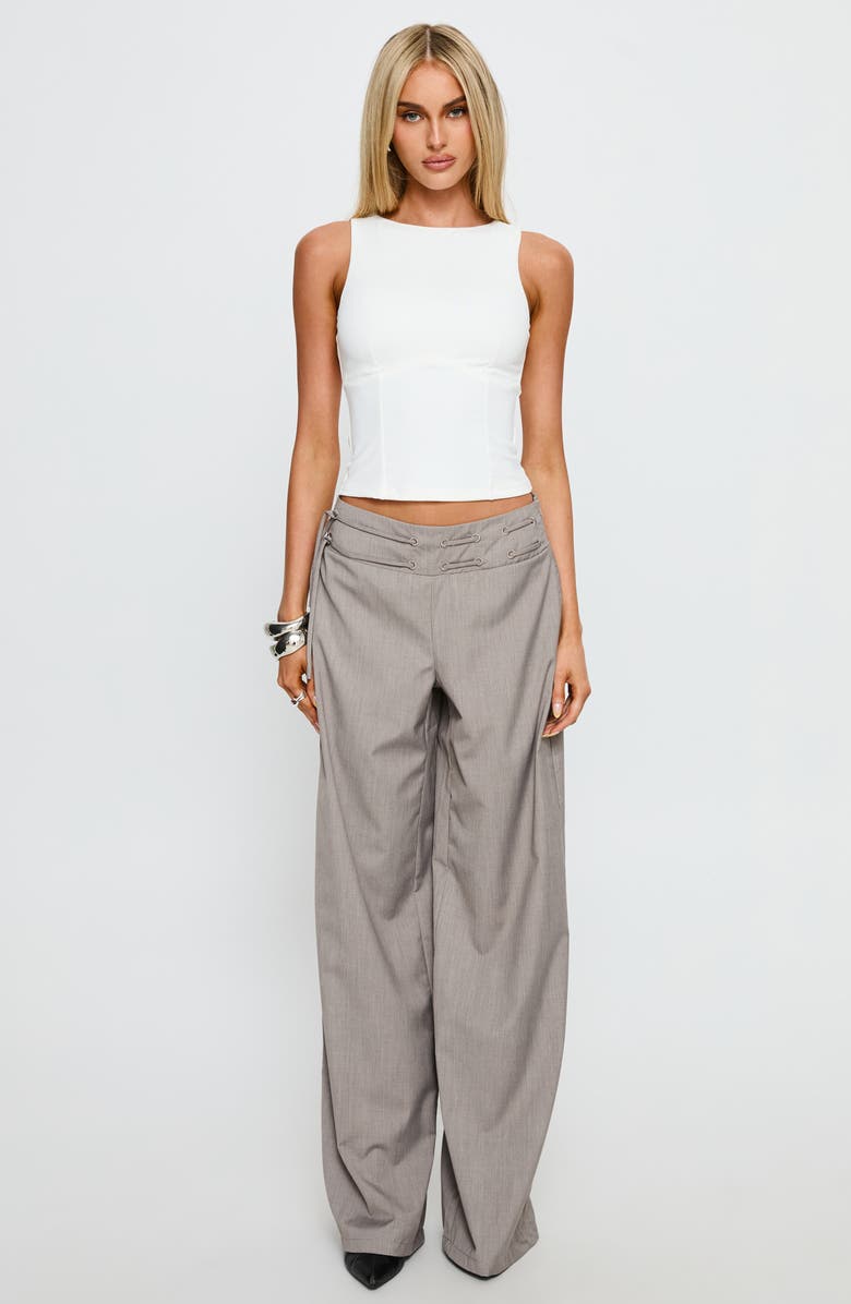 Princess Polly Georgetta Crop Tank, Alternate, color, White