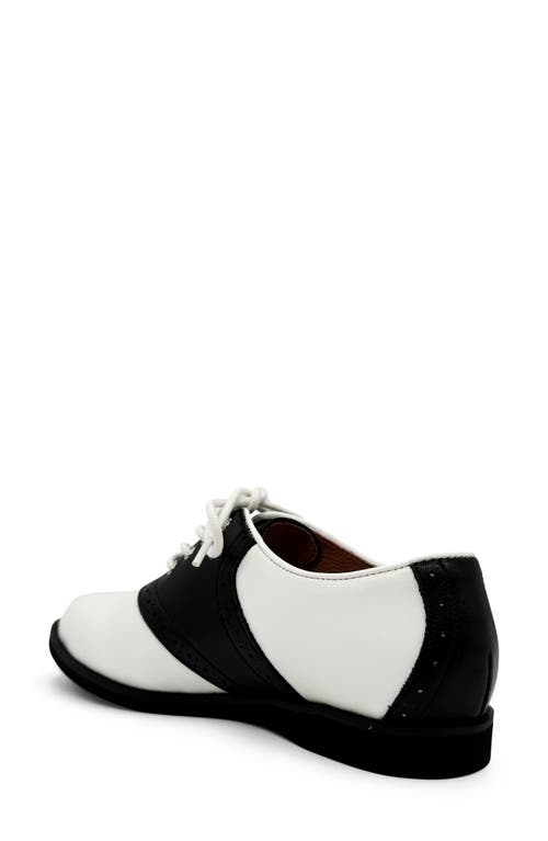 Chelsea Crew Rizzo Colorblock Derby In Black And White Pu