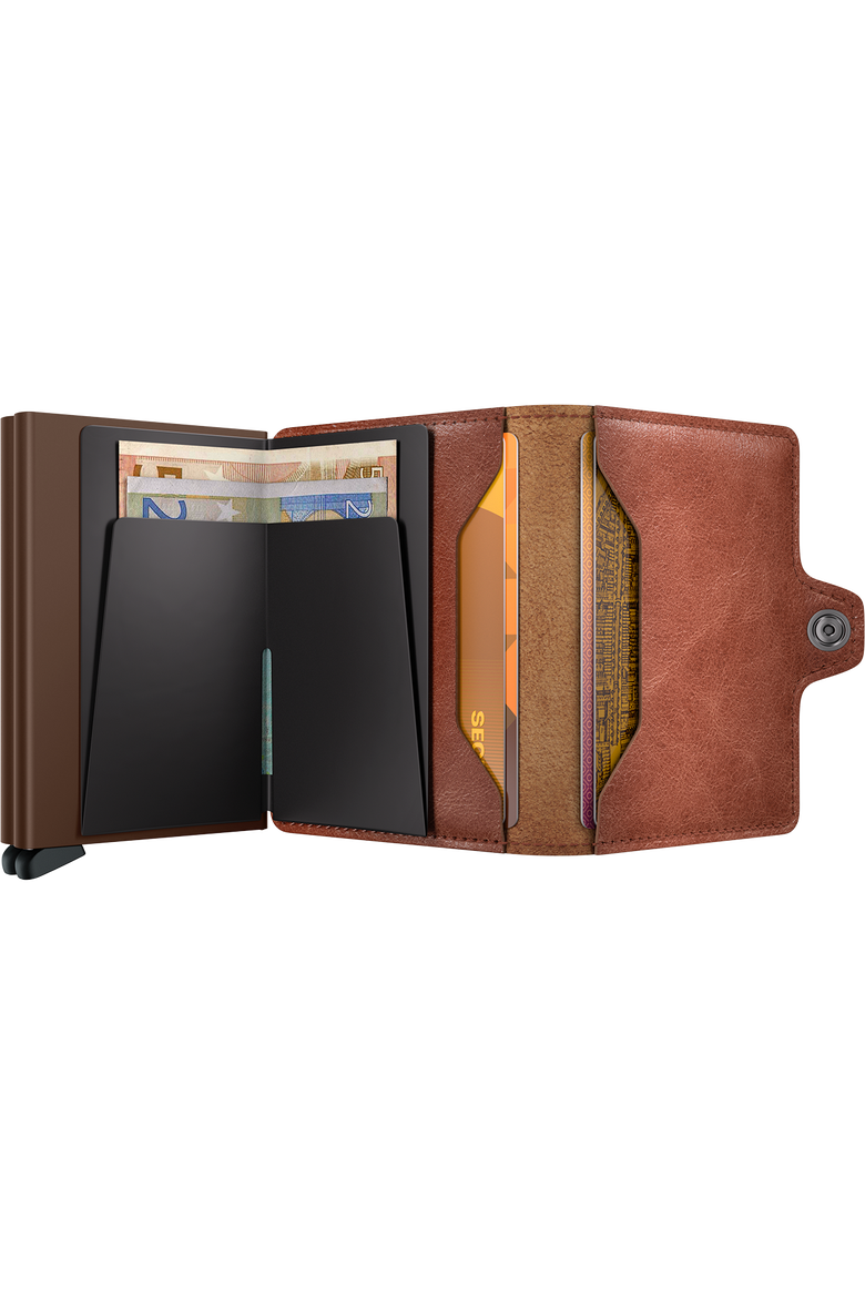 Twinwallet Vintage, Alternate, color, Cognac