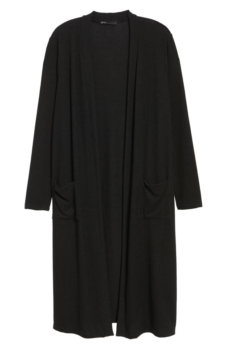 GIBSONLOOK Gibson Long Fleece Open Cardigan, Alternate, color, 