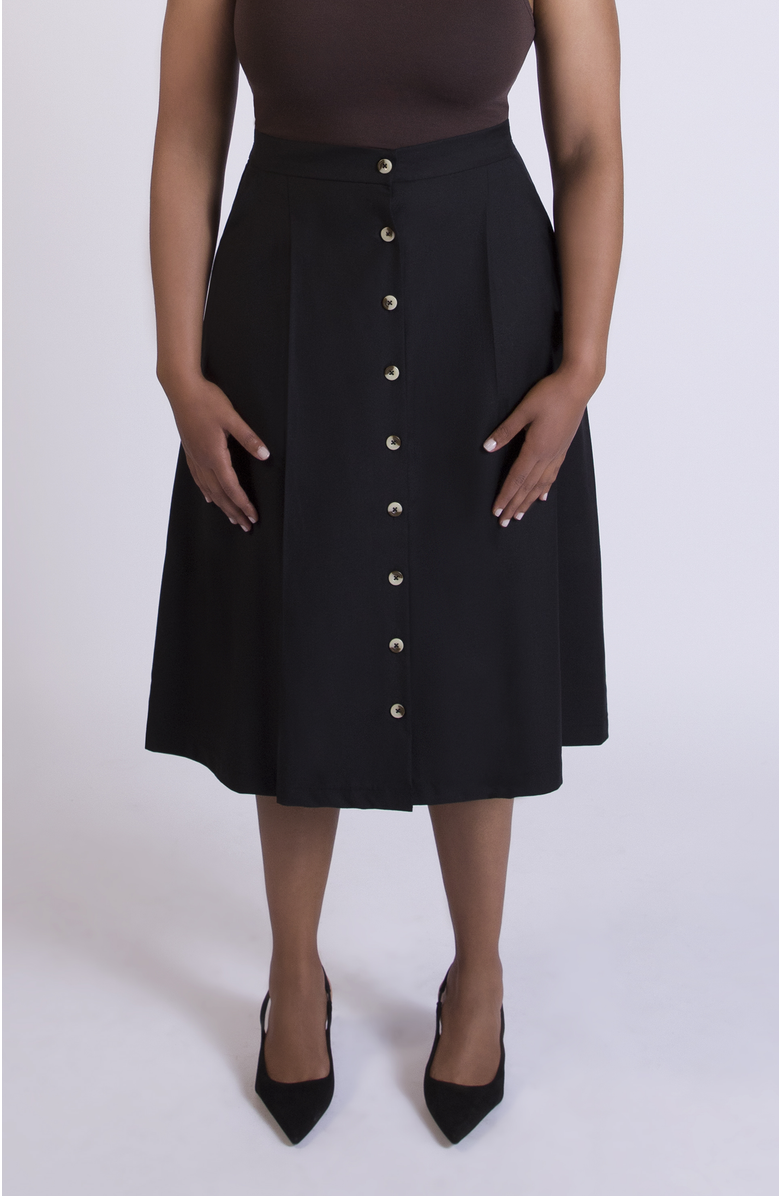 Aam The Label The Wool Midi Skirt, Main, color, Black