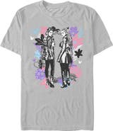 Descendants Men's Descendants Wicked Wonderland Chloe and Red Sketch Graphic T-Shirt