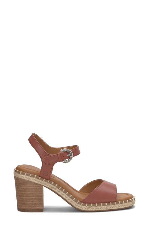 Lucky Brand Jennyl Ankle Strap Espadrille Sandal In Rose Red
