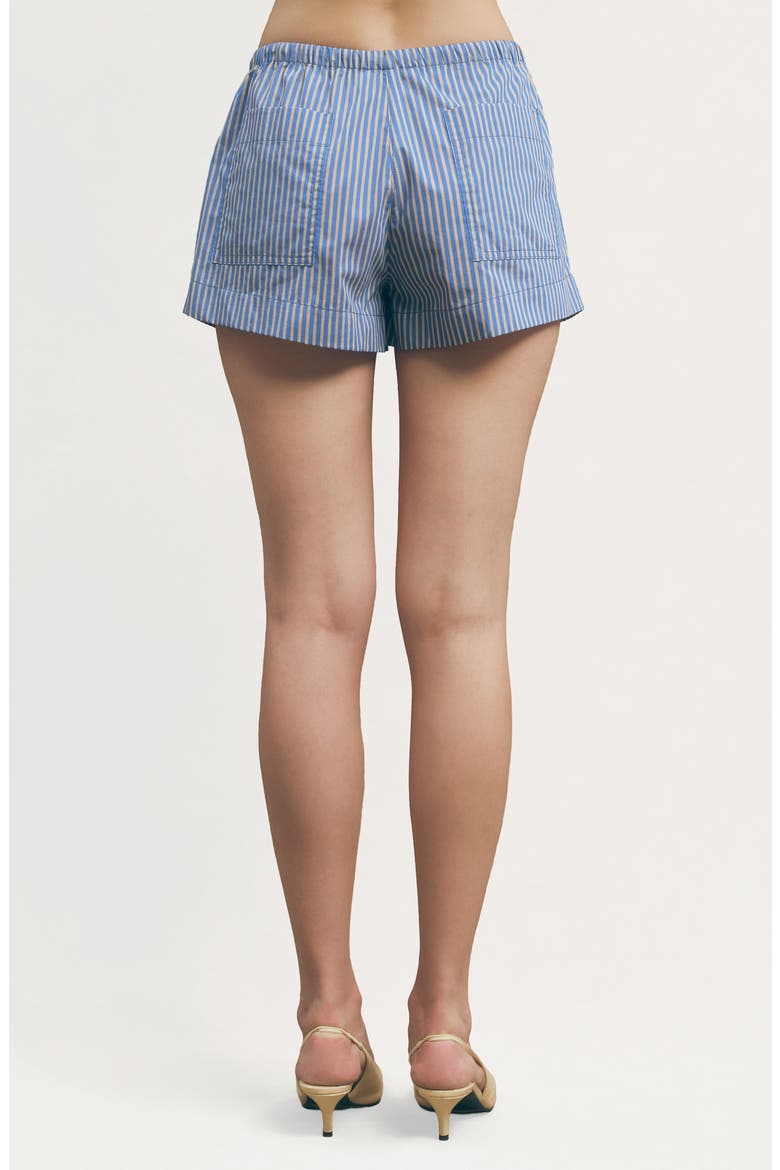 Winow Stripe Drawstring Shorts, Alternate, color, BLUE STRIPE