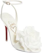 Christian Louboutin Miss Z Flora Ankle Strap Sandal