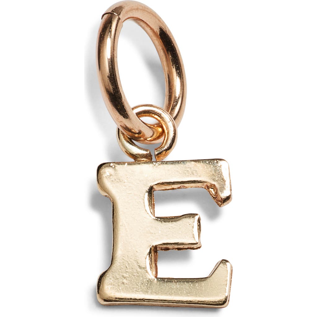 Nashelle Initial Charm In Gold Fill - E