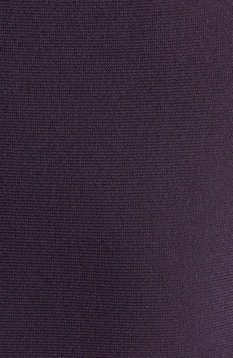 McQueen Lace Panel Flared Midi Dress, Alternate, color, Violet