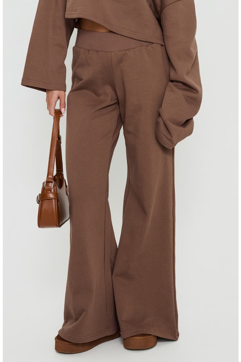 Peaks Wide Leg Sweatpants, Alternate, color, COCOA