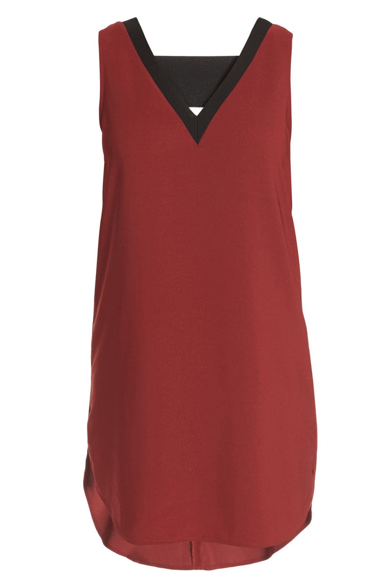 Trouvé Rib Detail Shift Dress, Alternate, color, 