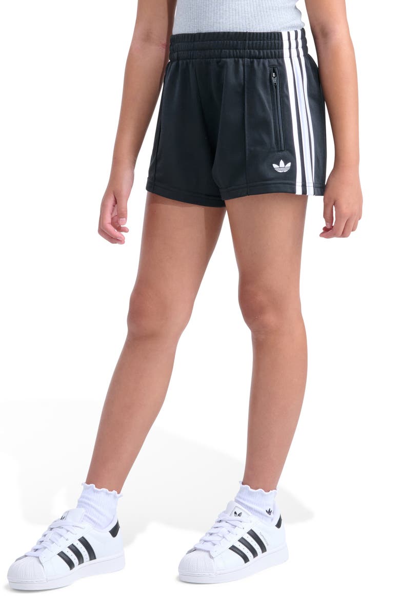 adidas Kids' Firebird Recycled Polyester Shorts, Alternate, color, Black