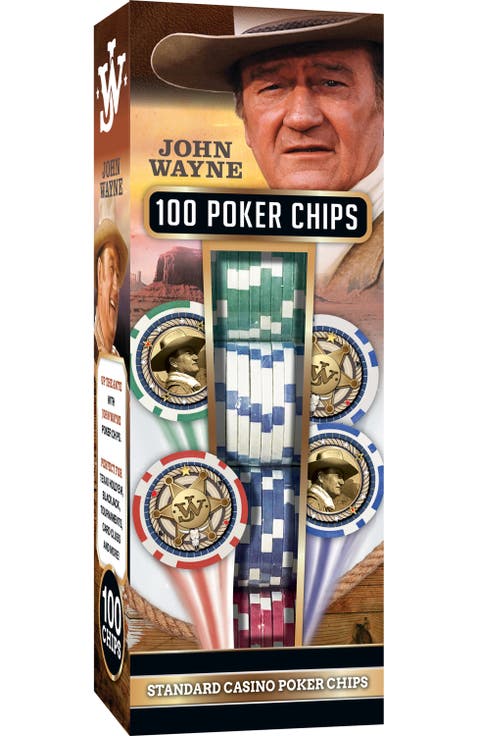 John Wayne 100 Piece Poker Chips