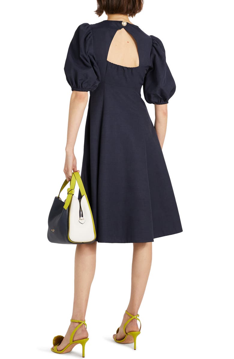 Kate Spade New York open back cotton blend dress, Alternate, color,