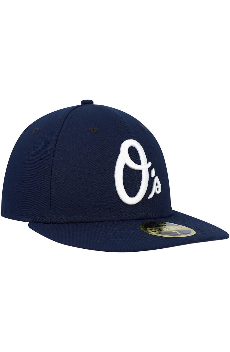 New Era Men's New Era Navy Baltimore Orioles Oceanside Low Profile 59FIFTY Fitted Hat, Alternate, color,