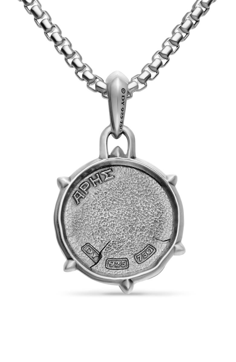 David Yurman Ares Amulet Enhancer in Sterling Silver or 14K Gold, 24mm, Alternate, color, Silver