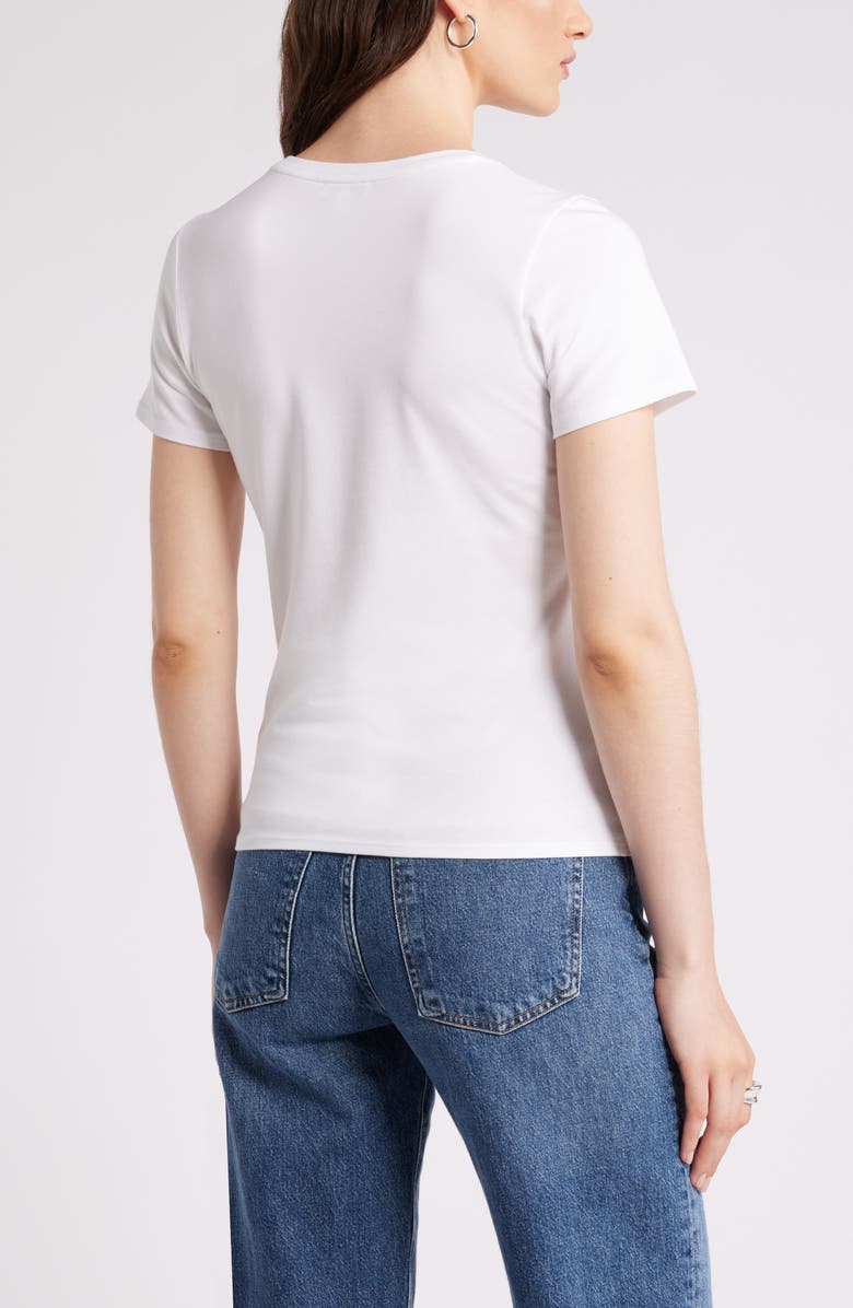Pima Cotton Blend Crewneck T-Shirt